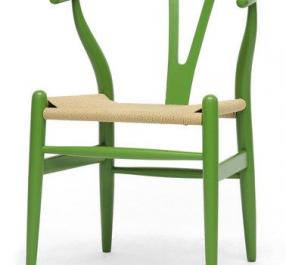 Ghế gỗ wishbone đan dây