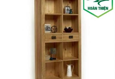 Kệ sách gỗ sồi 2 hộc ngăn giữa