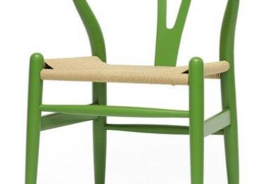 Ghế gỗ wishbone đan dây